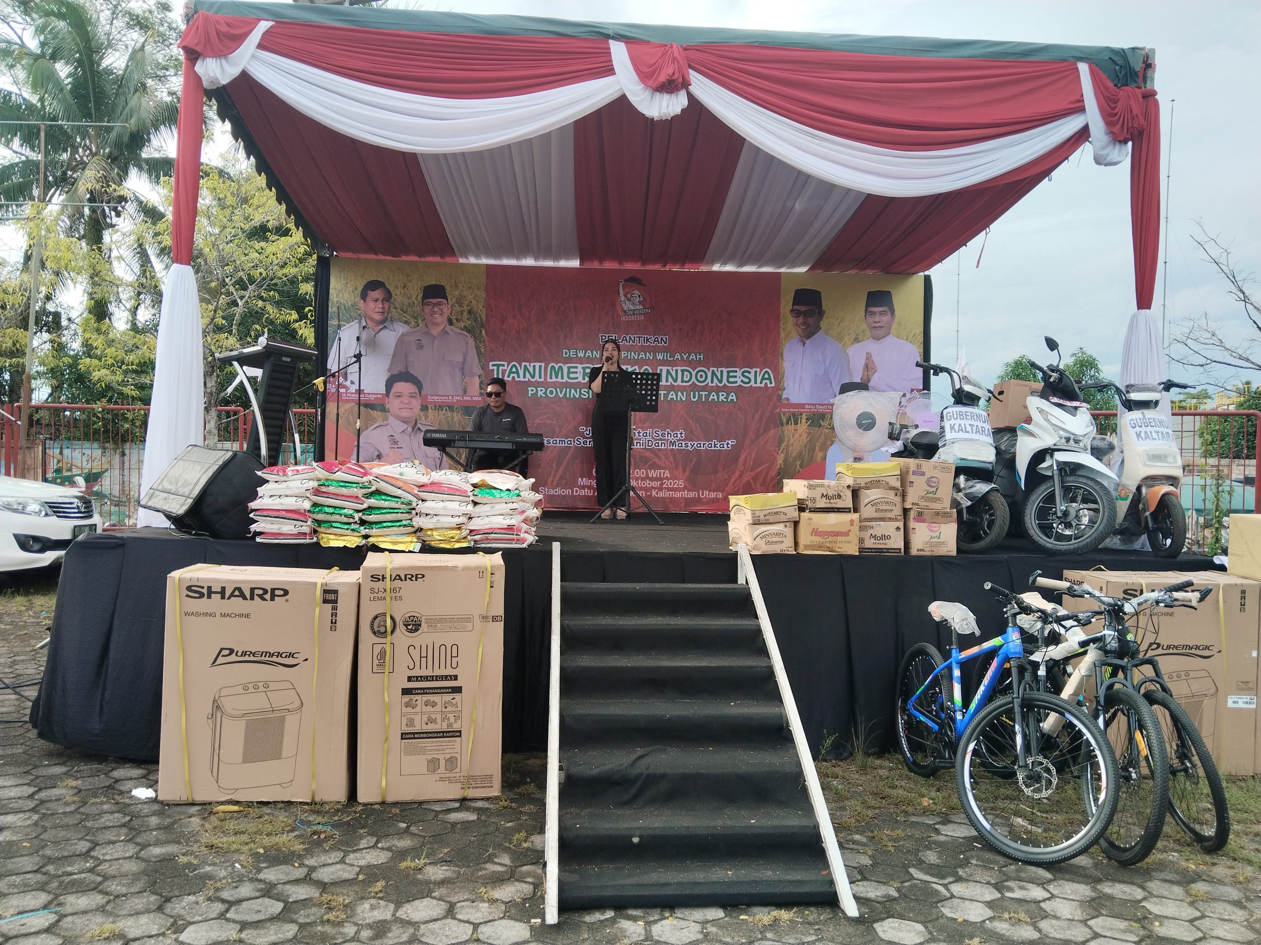 Jalan santai sehat rangkaian pelantikan DPW TMI Provinsi Kaltara, Minggu (26/10)0